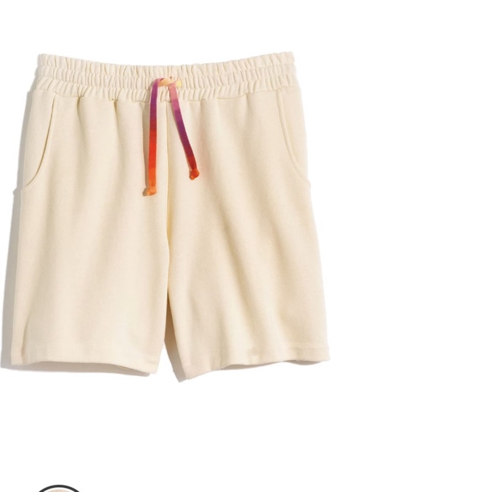 NWT- Madewell Rainbow Drawstring Sweatshorts